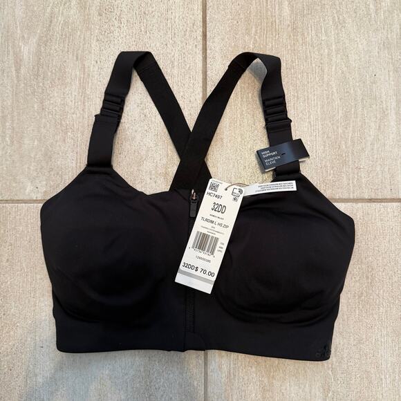 NEW ADIDAS TLRD IMPACT LUXE TRAINING HIGH SUPPORT BRA SZ 32DD! - 0091 - Picture 2 of 3